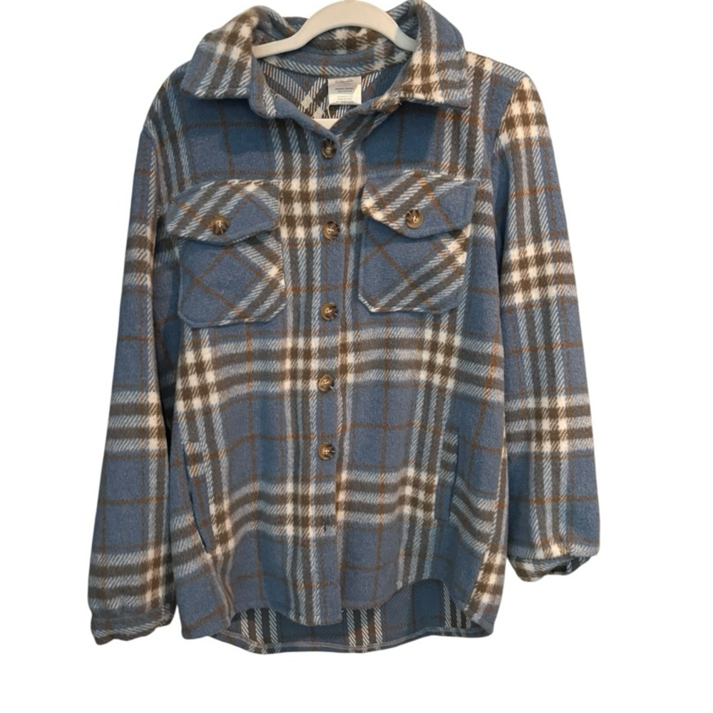 Blue Paid Button Down Shirt Size Small
